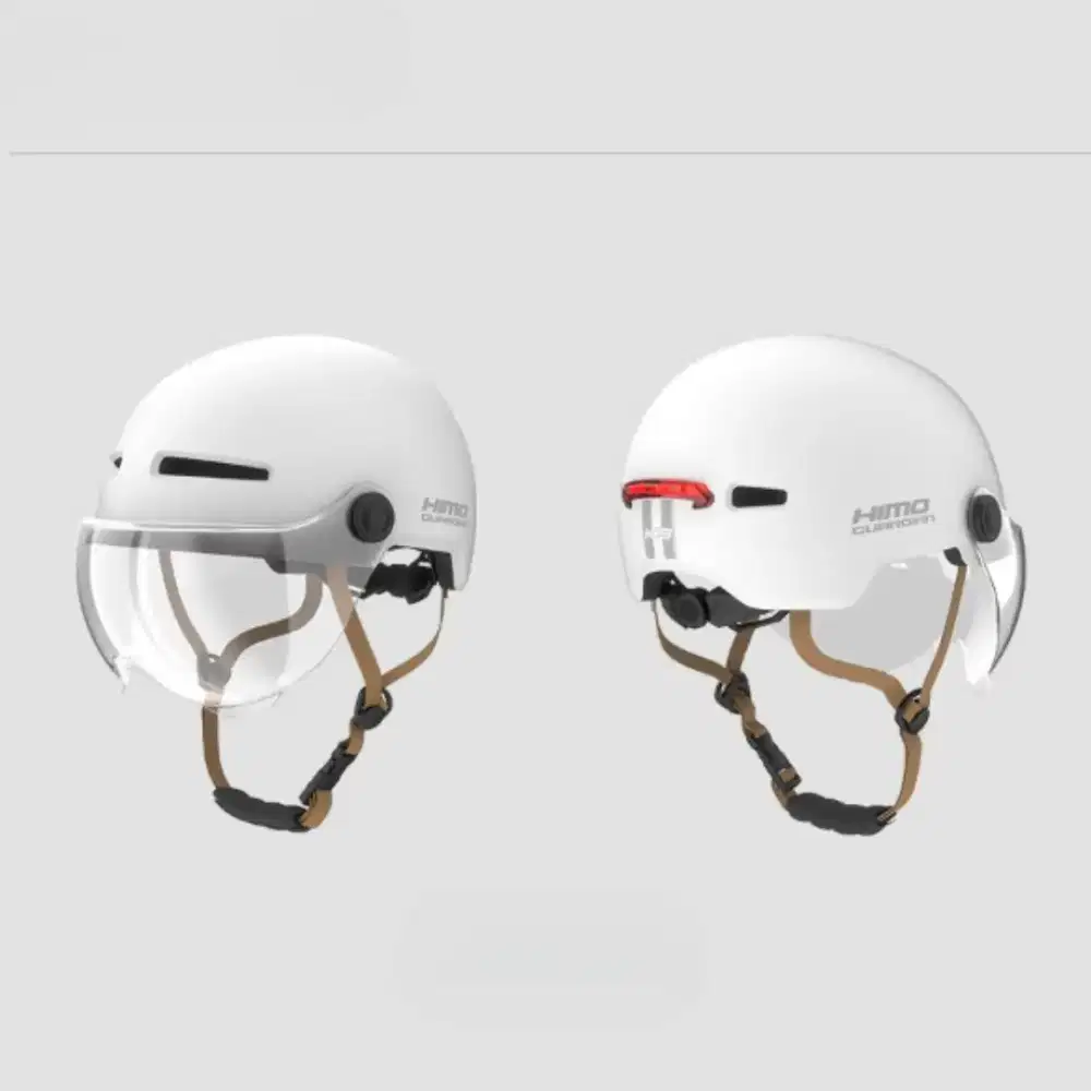 himo helm sepeda bike visor adjustable breathable with tali light