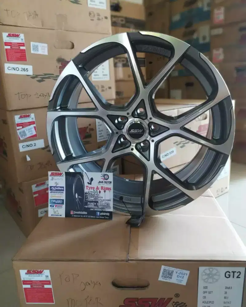 Velg SSW GT2 r20 lbr8,5 et35 by SSW Thailand