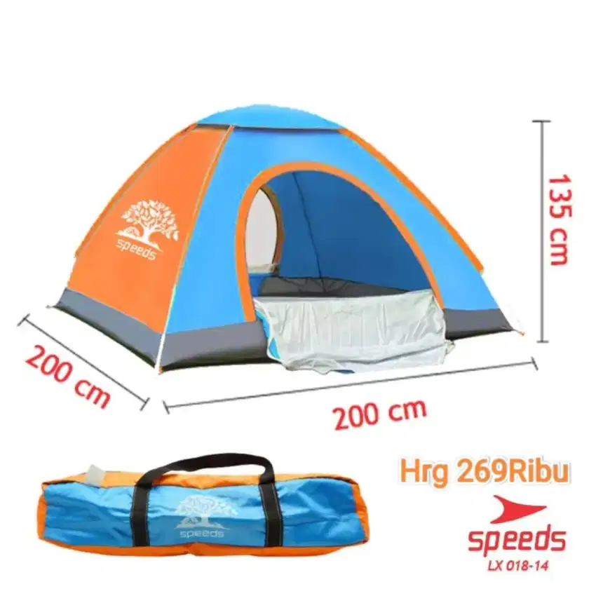 Tenda Camping 2-4 Orang Buat Haking