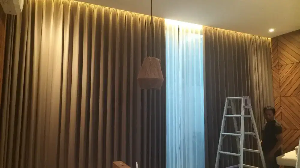 Gorden / Korden Blackout Polos Untuk Villa, Hotel, Apartemen