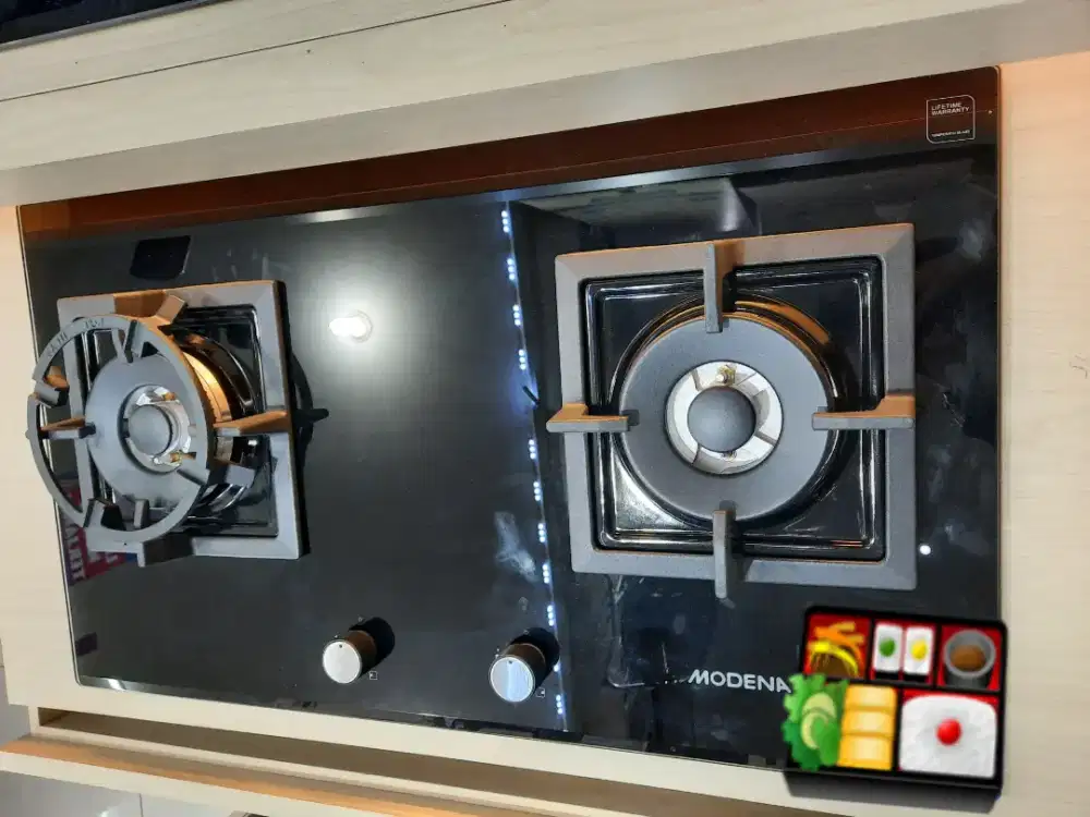 Kompor Tanam Gas Modena 2 Tungku BH 4724