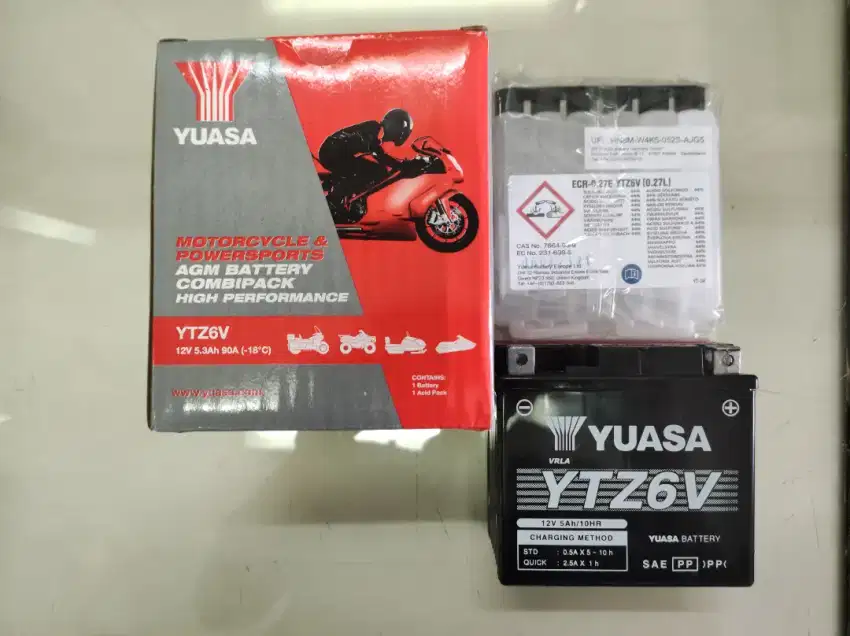 PROMO Aki Yuasa MF AKI KERING YTZ6V, Satria FU, Vario 125 150