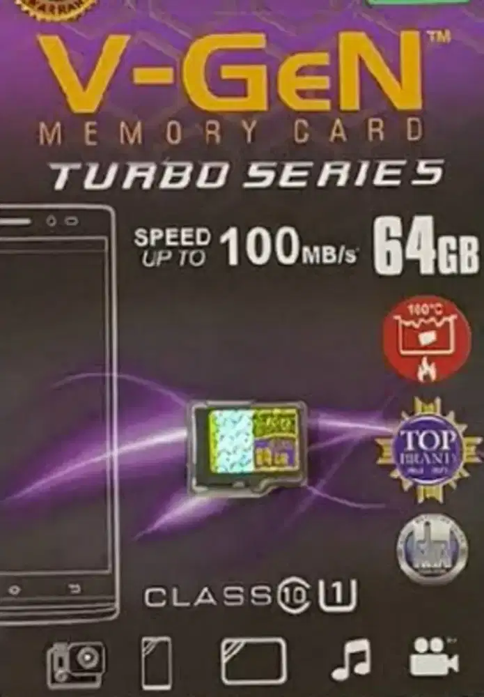 Memorycard VGen 64GB ori free stand hp
