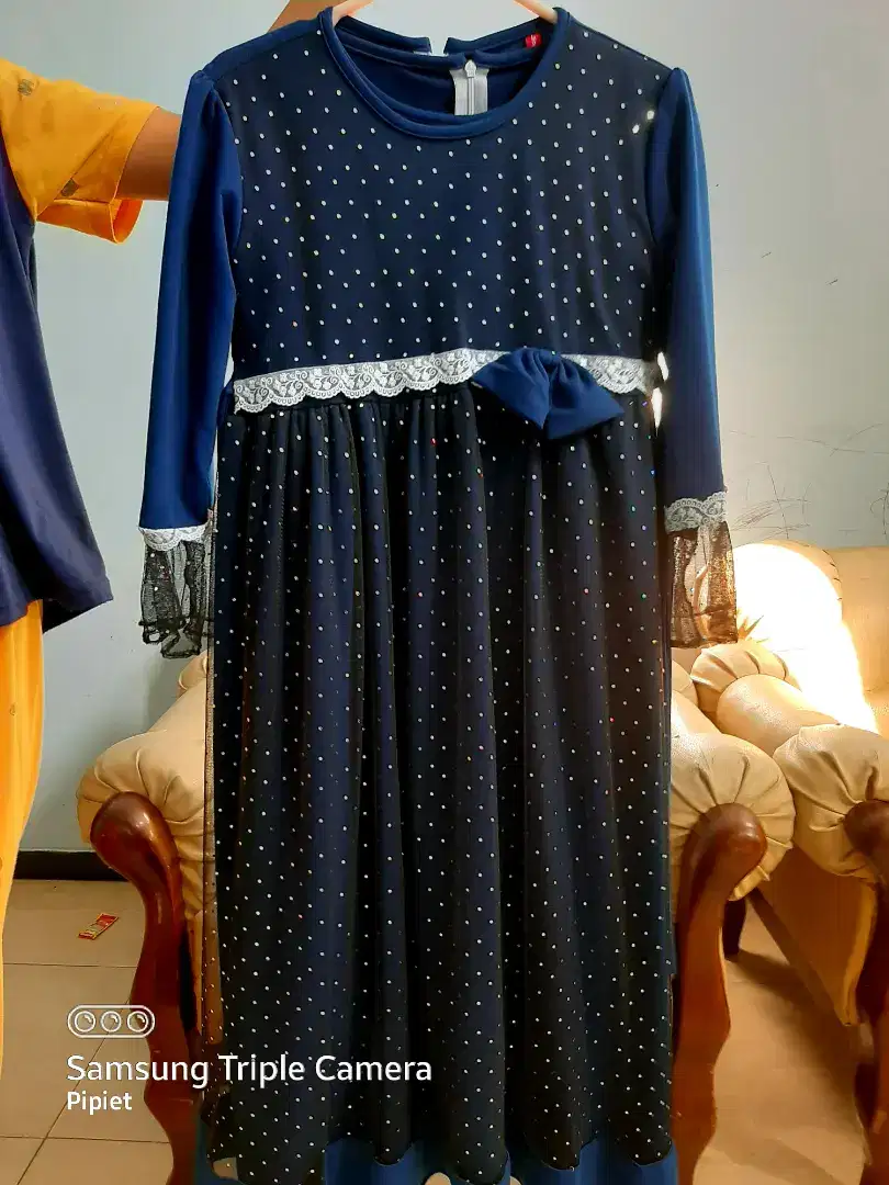 La Bella Gamis Tutu Navy anak 5-6 thn