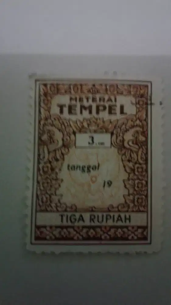 MATERAI 3 rupiah