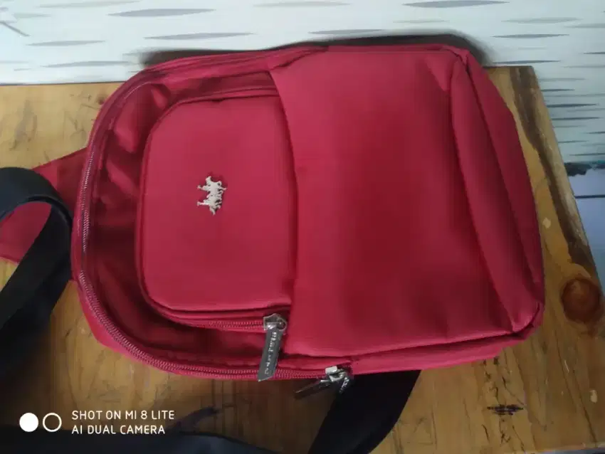 TAs selempang polo twin maroon