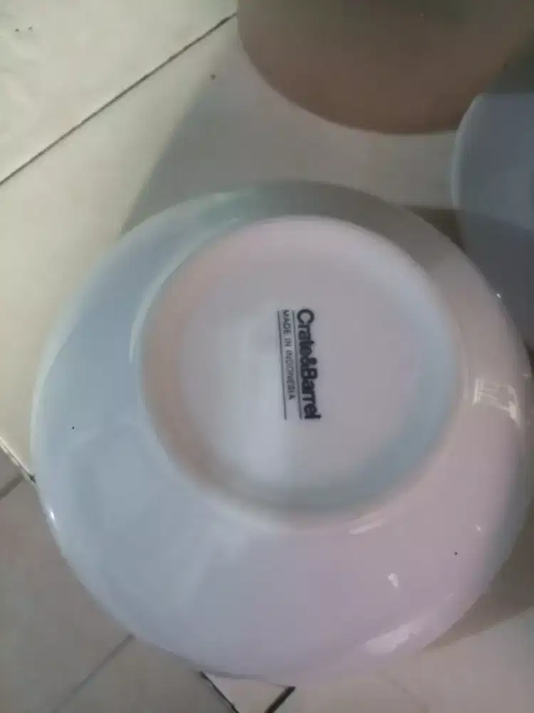 Mangkuk makan keramik crate and barrel