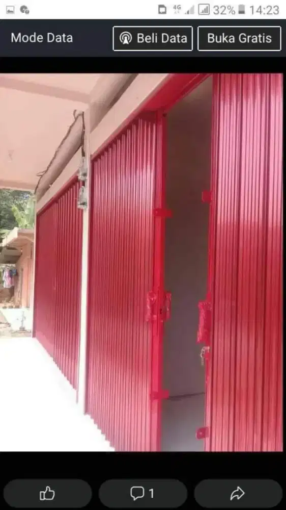 Roling door folding gate