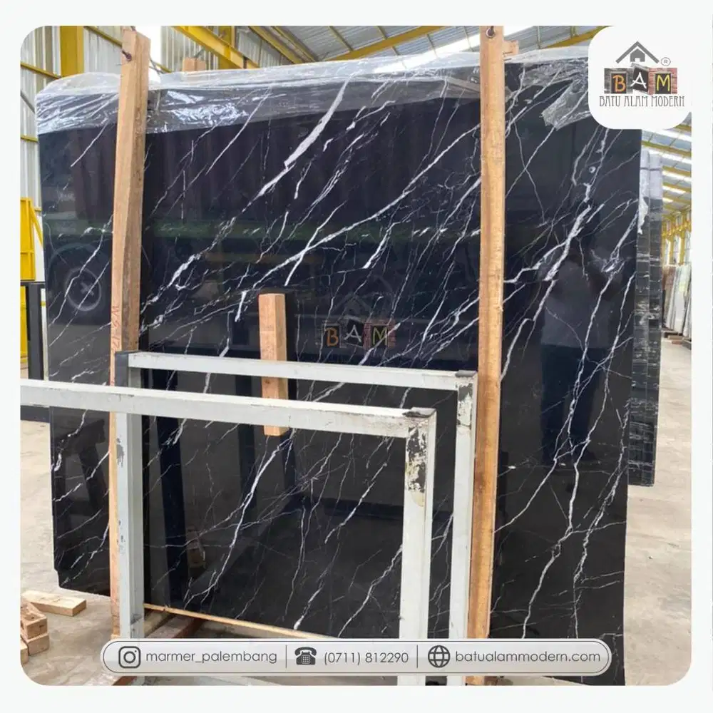 Marmer Nero Marquina Palembang