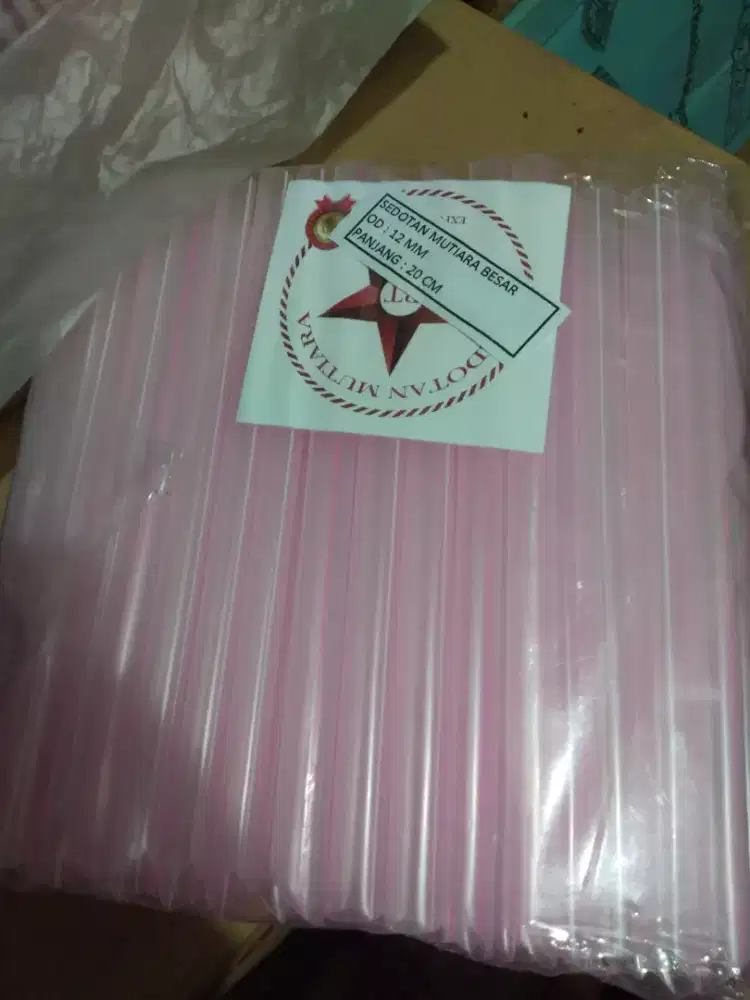 Sedotan Bubble Pop Ice Boba Lubang Besar