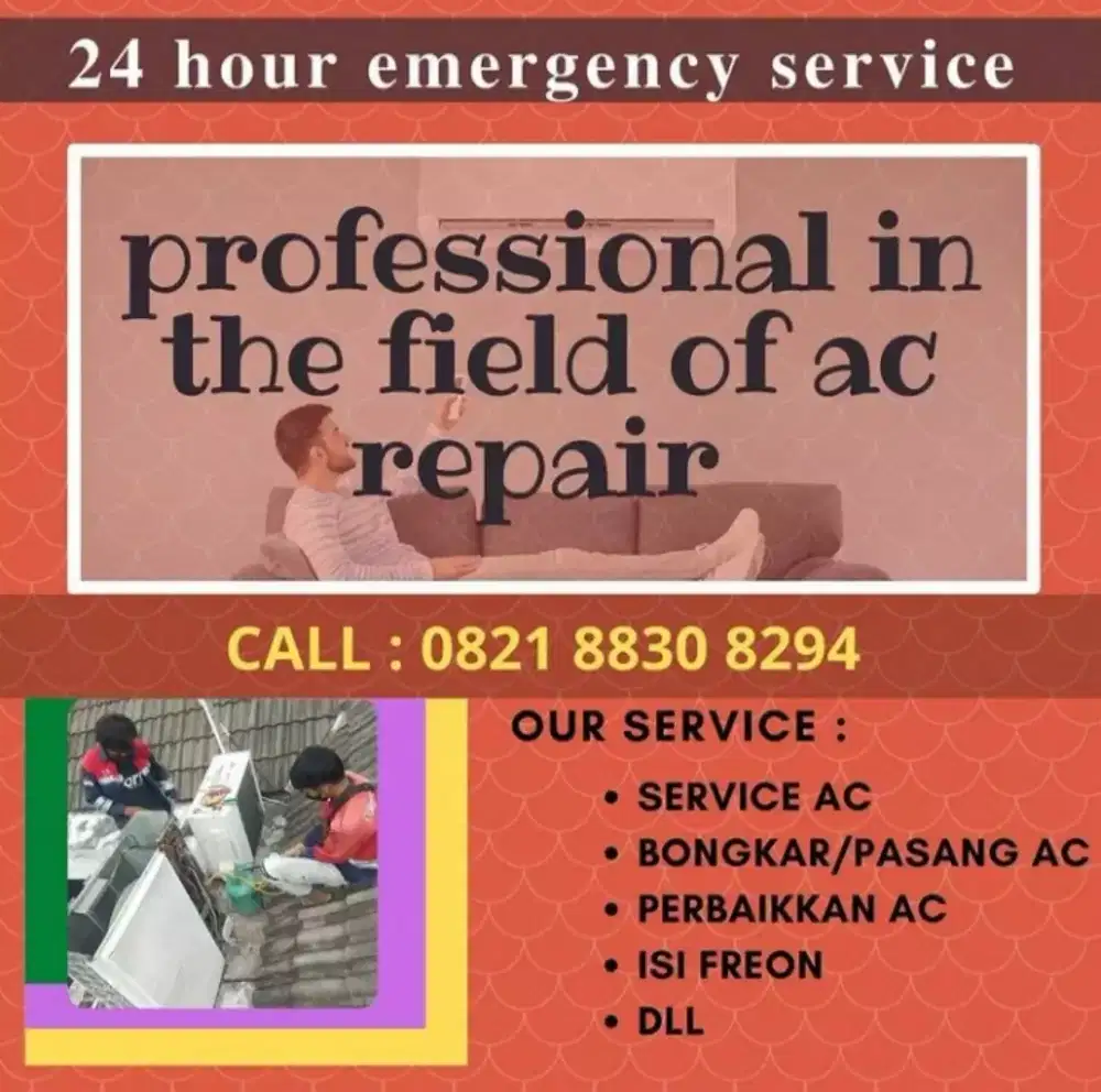 jasa servis ac /bongkar pasang/jual beli / perbaikan / perawatan ac