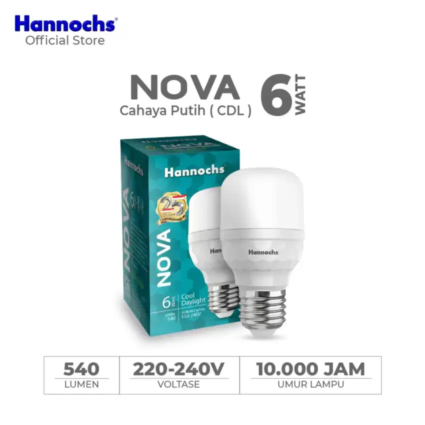 Hannochs Lampu Led Sonic Nova Nex Infinity EON Vario Putih Ori