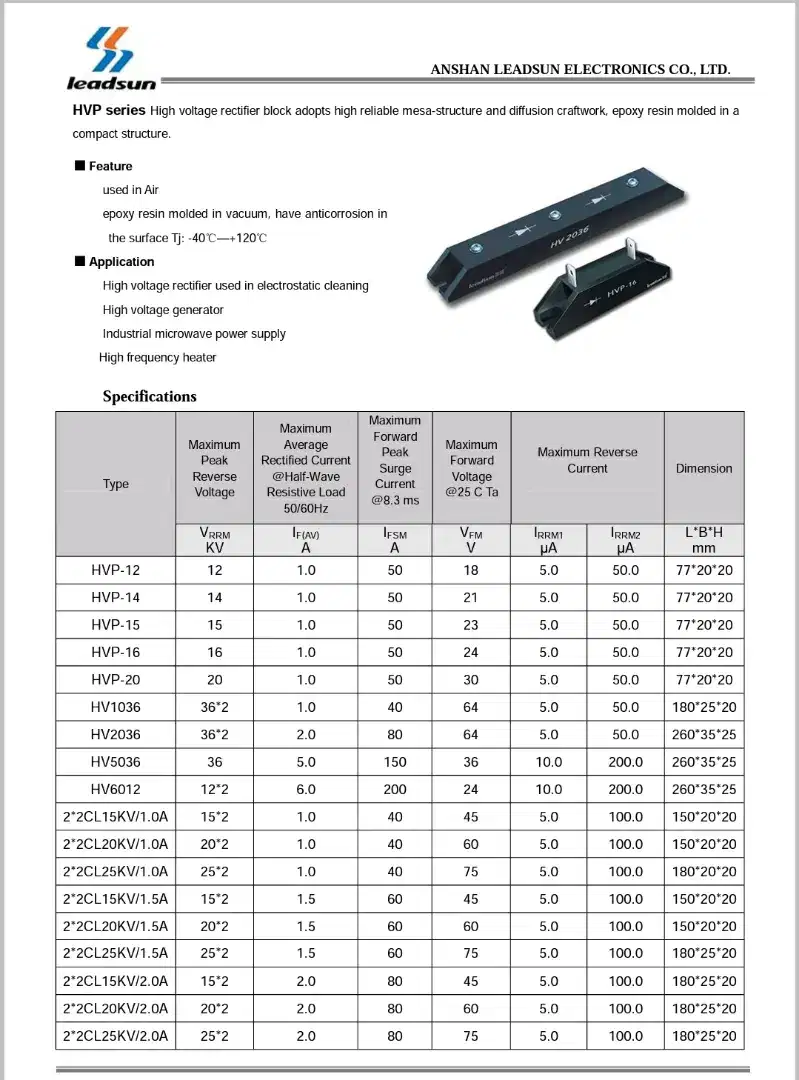 Dijual diode hvp 12, 14, 15, 16kv