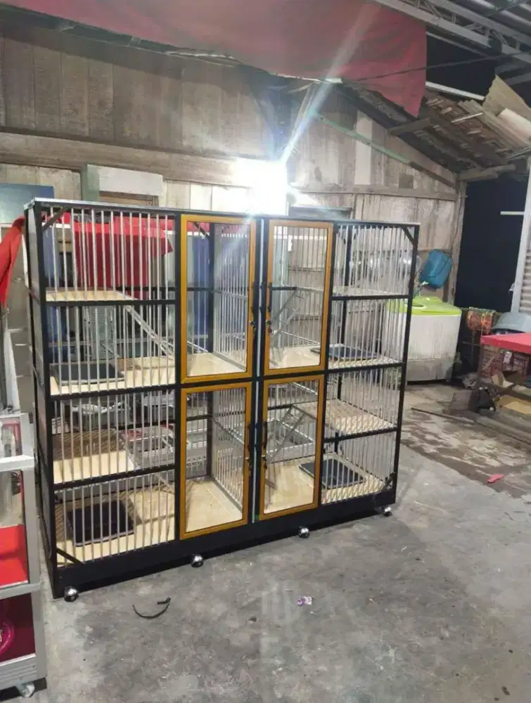 Kandang kucing aluminium