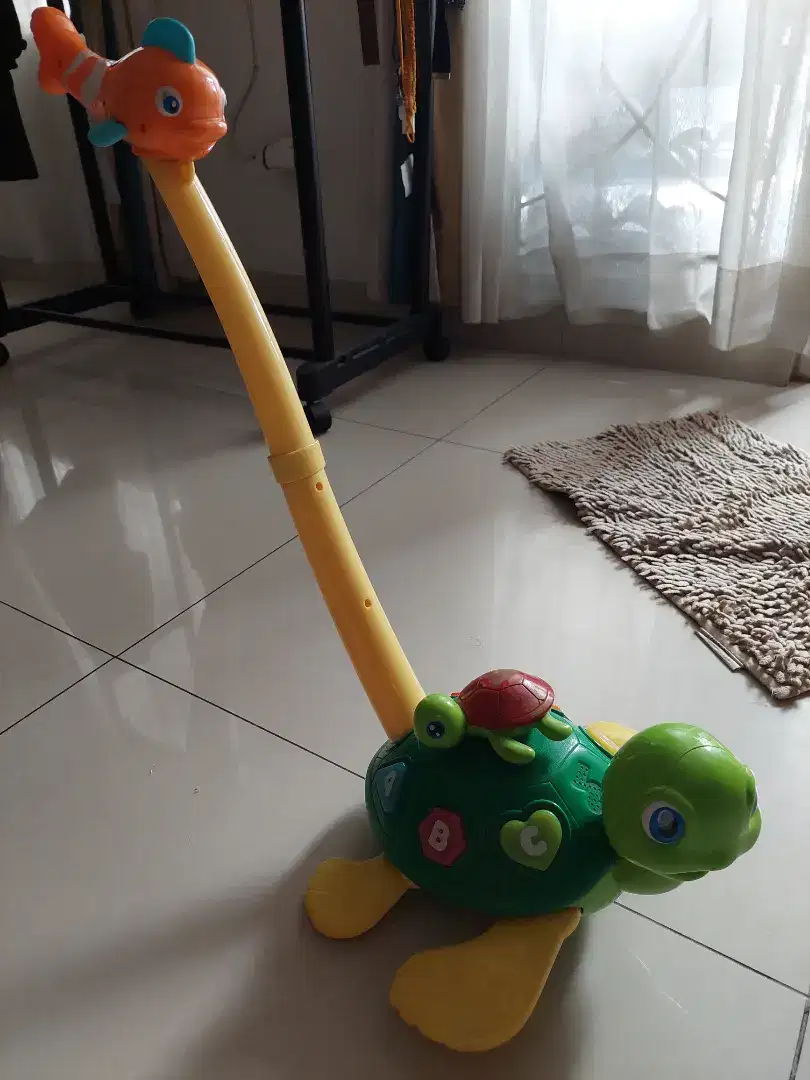 Mainan balita Fisher price turtle and baby turtle