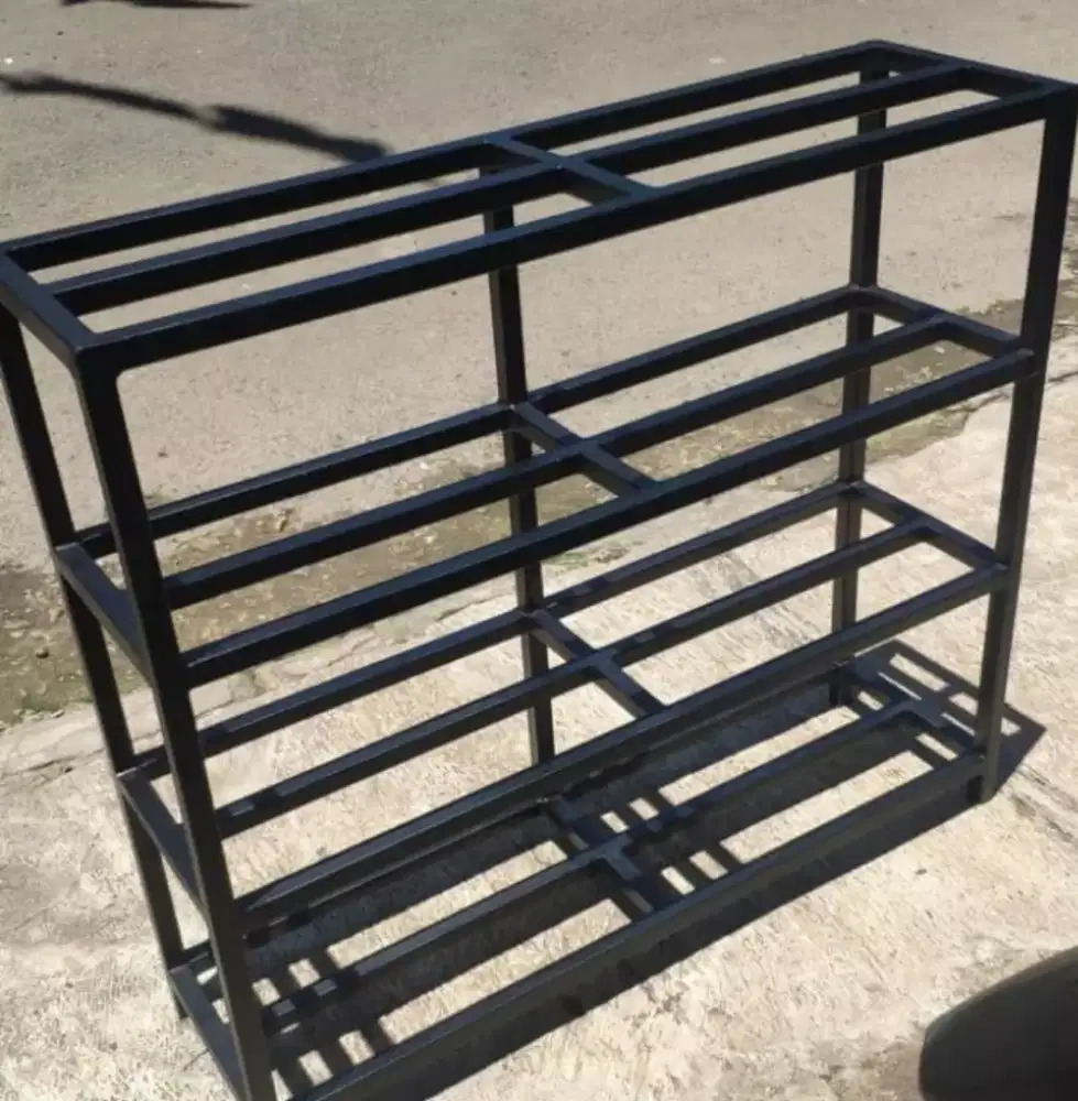 Rak sepatu hollow galvanis