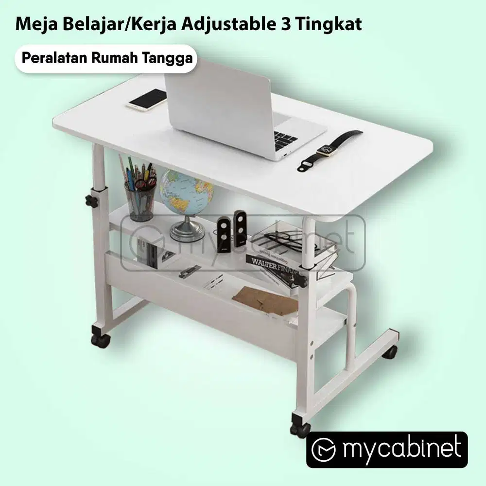 Meja Laptop Adjustable Portable Tiga Tingkat Murah Berkualitas