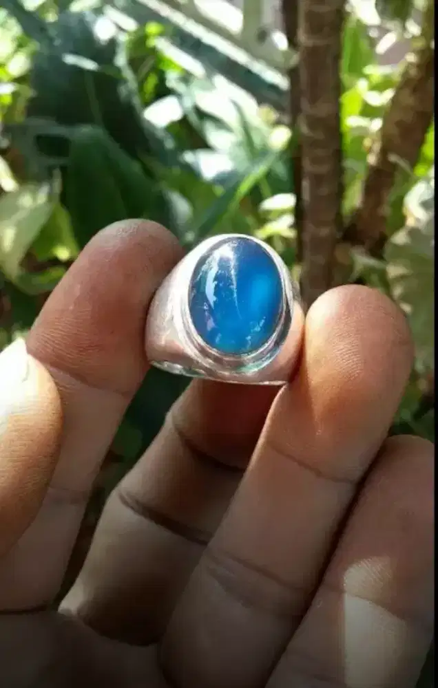Batu akik spirtus Ring perak