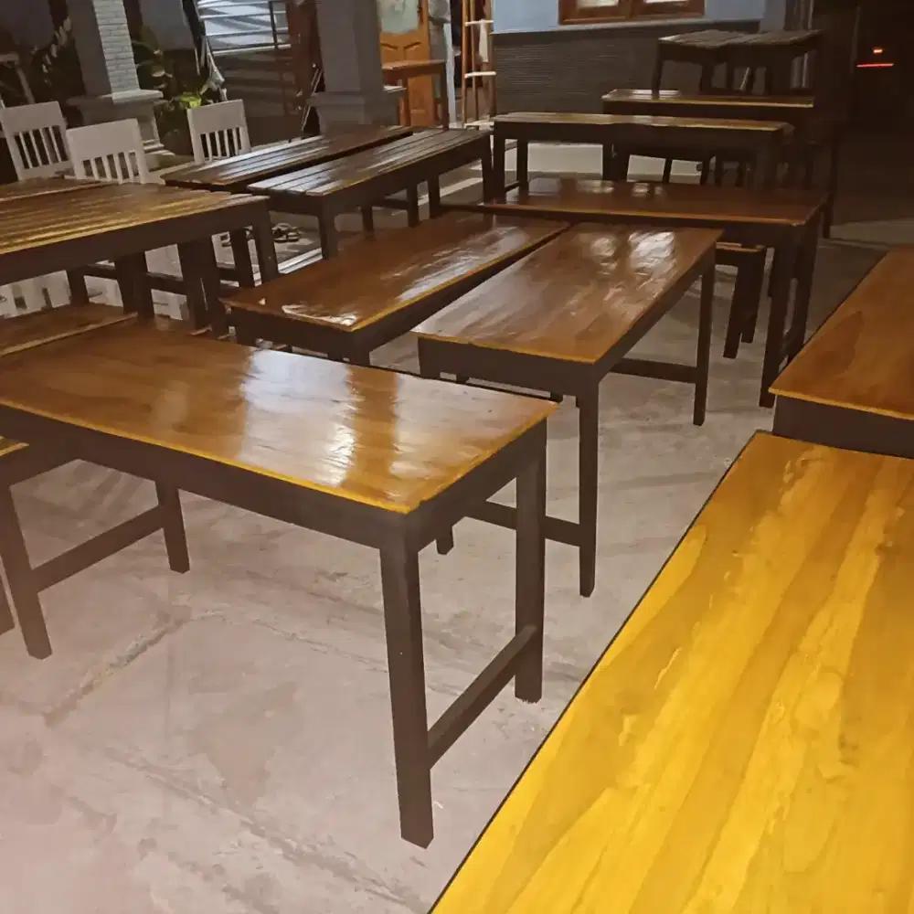 Meja kursi warkop murah bahan jati