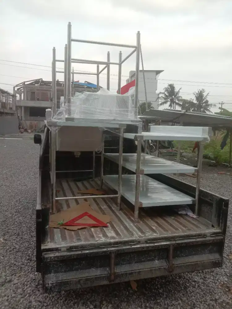 Meja dan Rak stainless