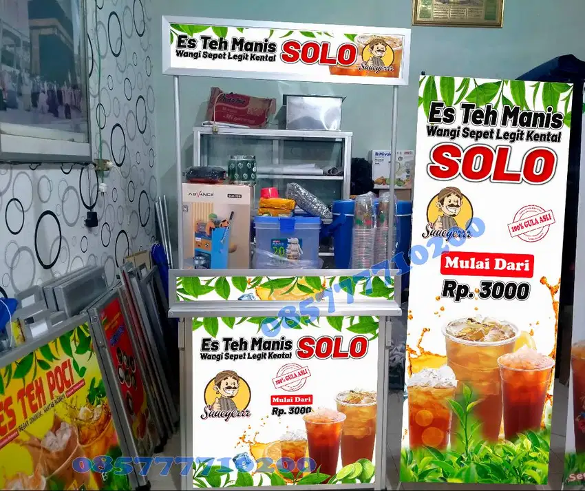 Usaha Es Teh Solo Booth Portable