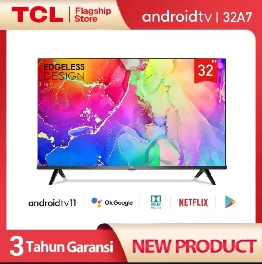 [SmartTV Android 11] TCL 32 Bezelles Digital Netflix Remote Voice