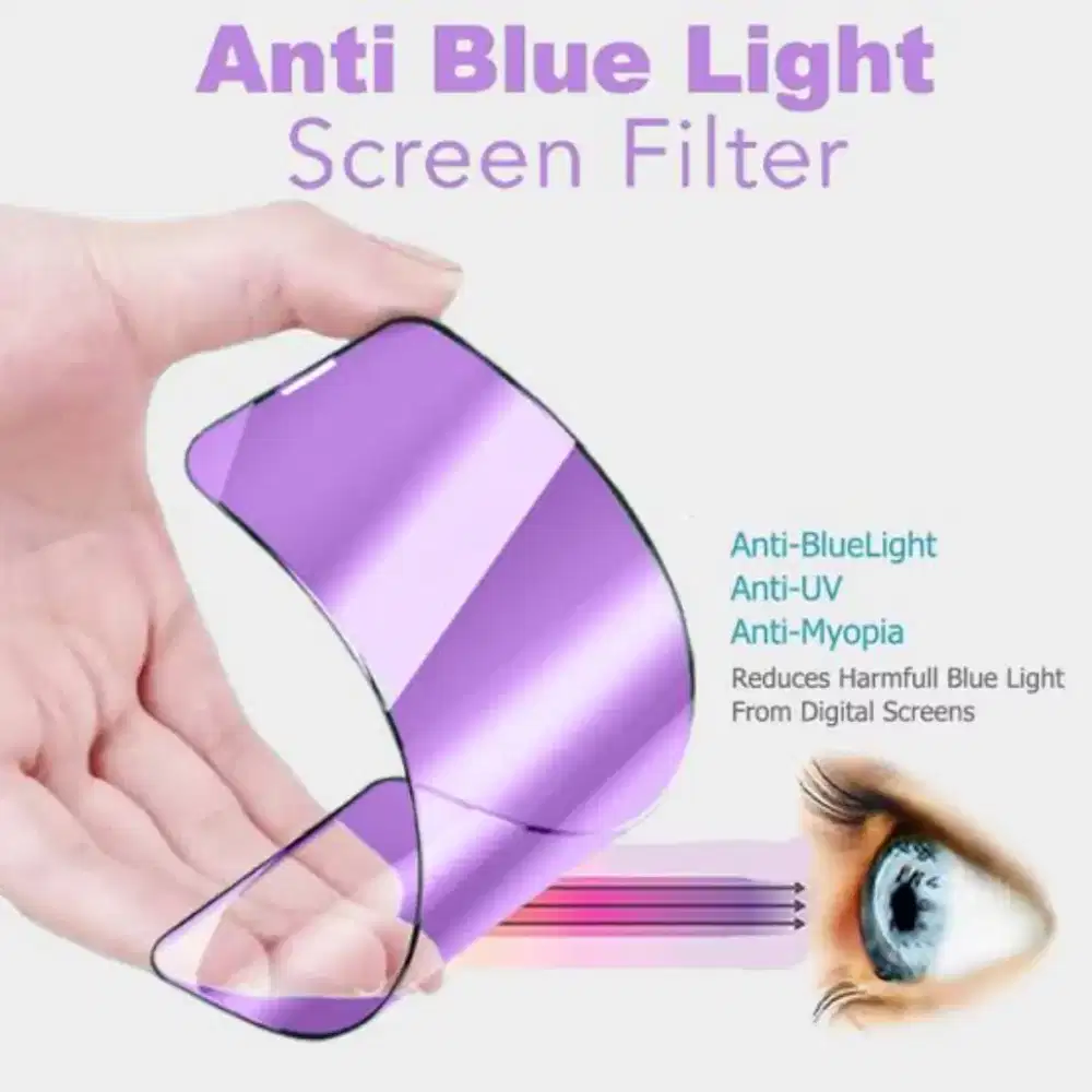 (Tempered Glass Blue Light Full Ceramic (Anti Radiasi Ceramic) Murah)