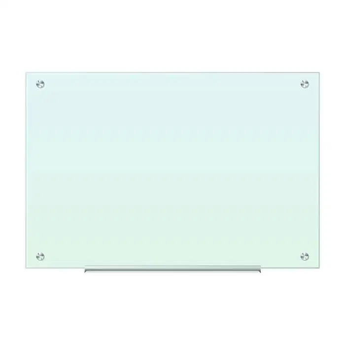 Baru papan tulis kaca gantung /tempel dinding ukuran 100x200 cm