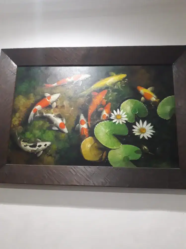 Lukisan ikan Koi 5jt nego