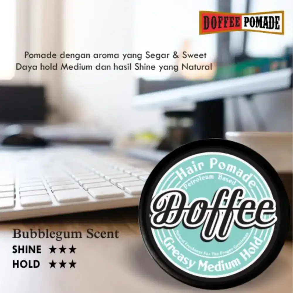 Minyak Rambut Pomade Doffee oilbased Bubblegum  50gr