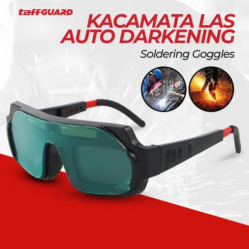 TaffGUARD Kacamata Las Otomatis Auto Darkening Soldering Googles