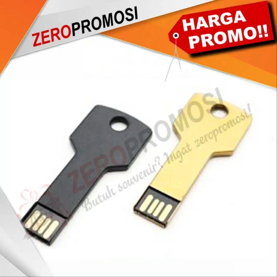 Souvenir USB Flashdisk Keychain FDMT17 Gold dan Black Series 32GB