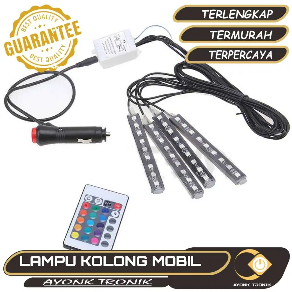 Lampu kolong mobil LED Car Interior Light 5050 RGB + Remote - APPFWD1