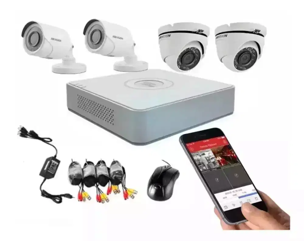 Paket pemasangan CCTV online free instalasi bisa lihat d HP