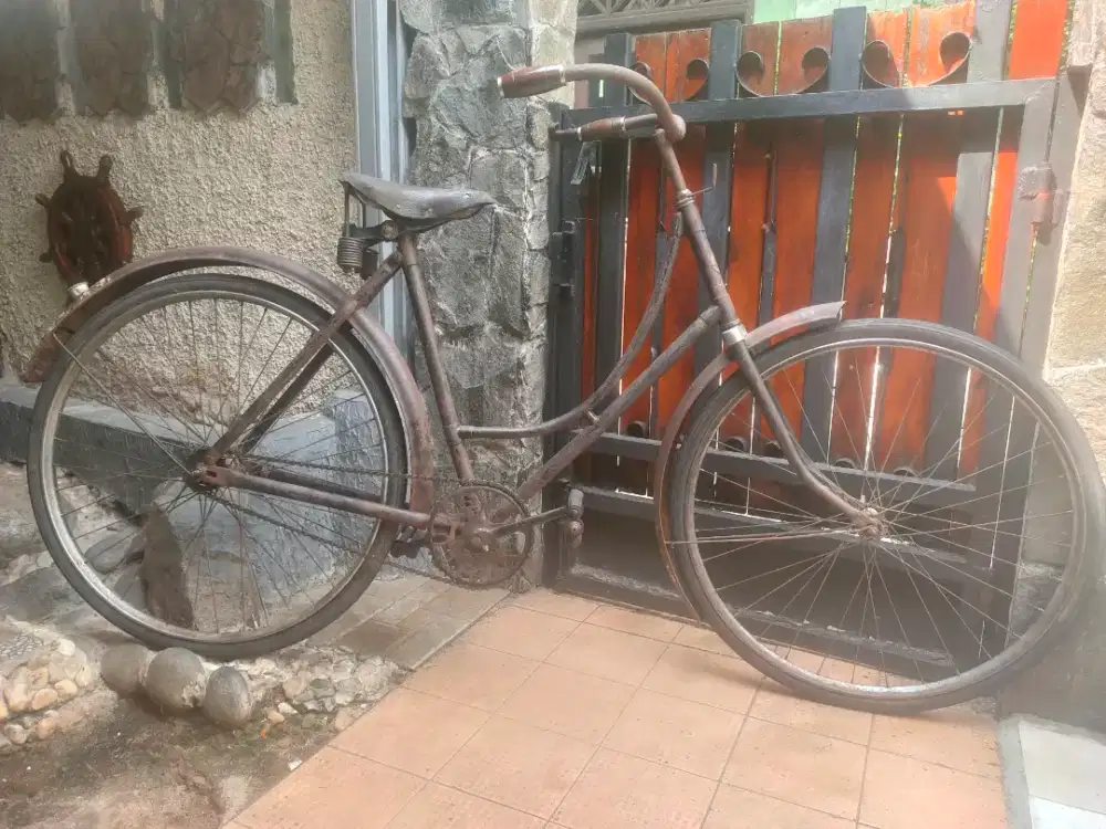 Sepeda Onthel Tua Merk Hercules Popular Ladies Original