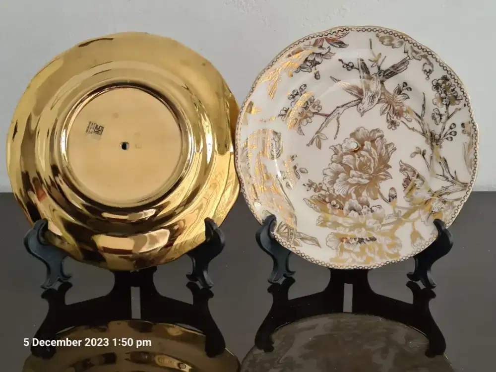 Set Pajangan Dinding Bunga Gold