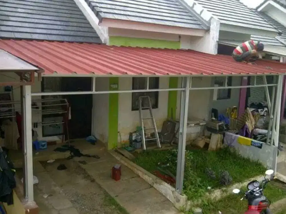 Kanopi baja ringan atap spandek pasir joss