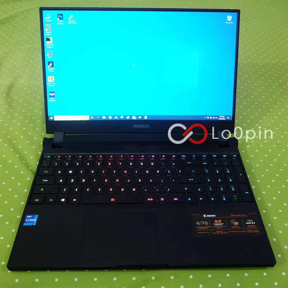 LAPTOP GIGABYTE AORUS 15P YD i7 11800H RTX 3080 8GB VRAM 32GB 2TB SSD