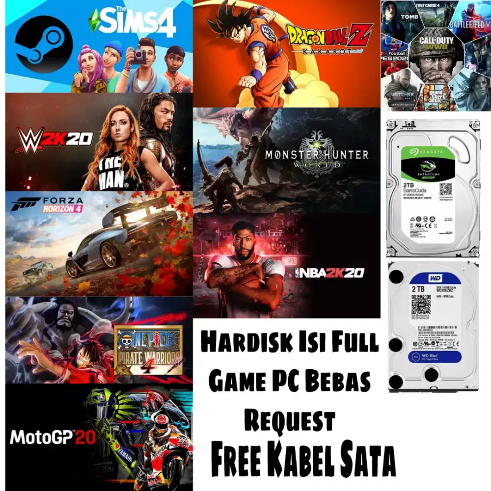 Hardisk Internal 3.5 2TB ISI FULL GAME PC