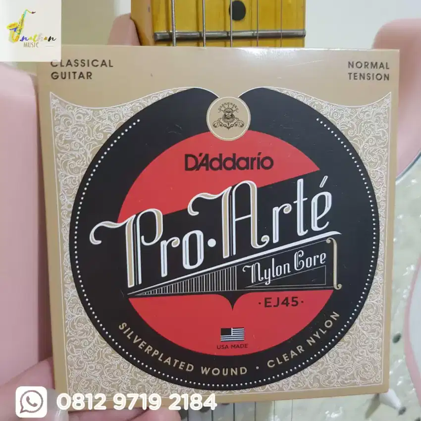 Senar Gitar Klasik Nilon D Addario EJ45
Classical Guitar Nylon Strings