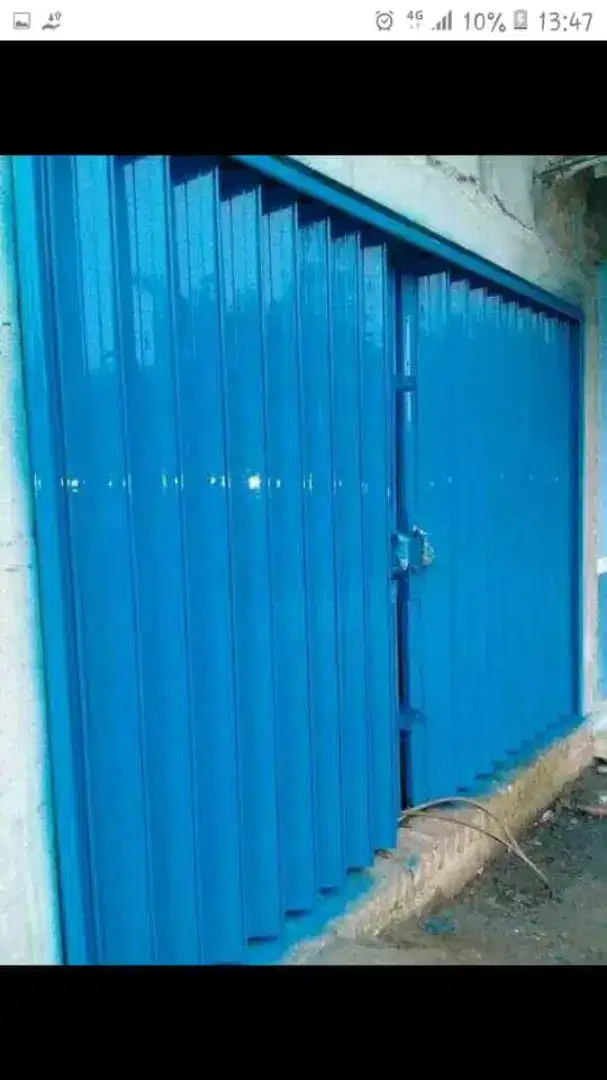 Roling door folding gate