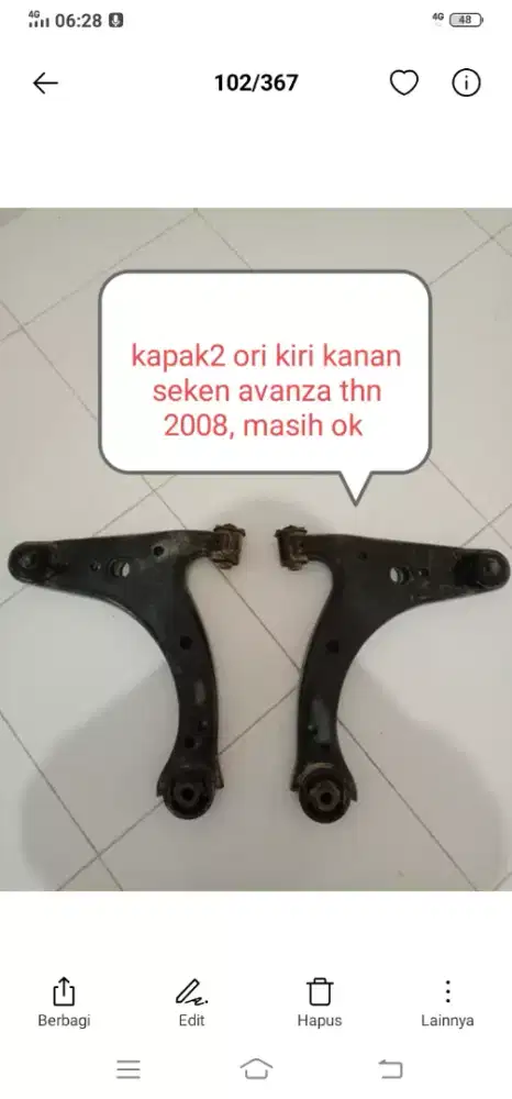 Sparepart avanza tahun 2008 ori copotan masih ok