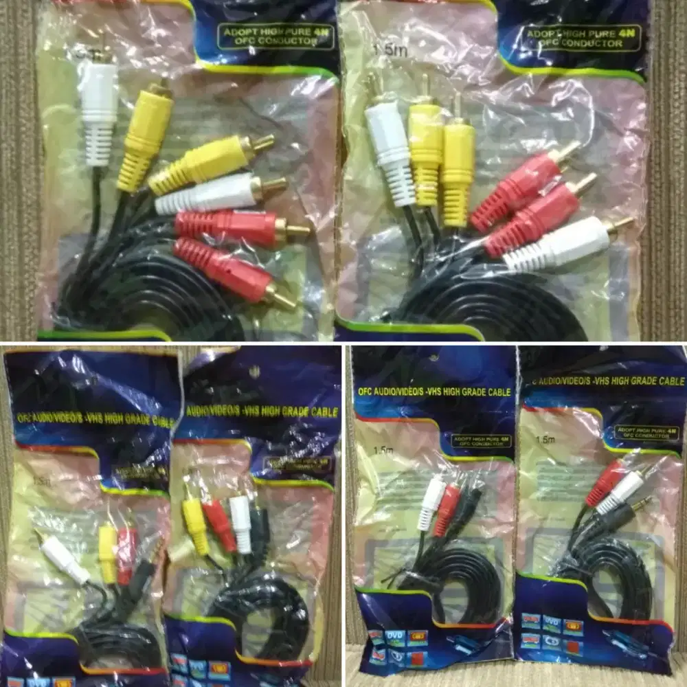 Kabel Rca to Rca / Jack 3.5 / audio