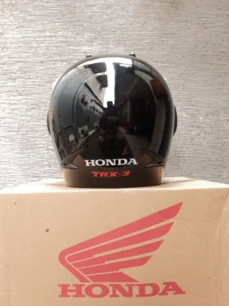 Helm honda baru gress 100% kaca masih terbungkus plastik