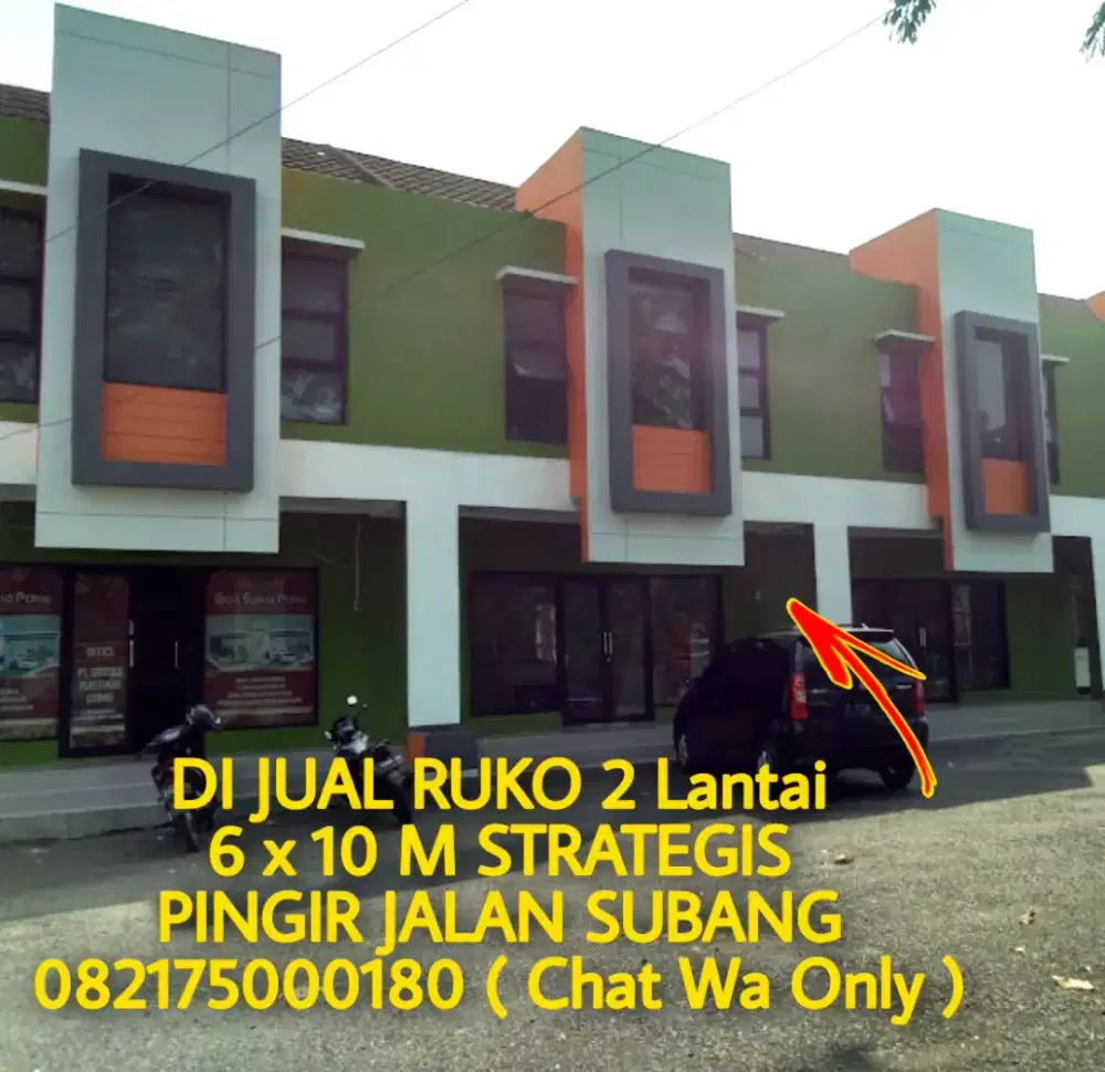 DIJUAL RUKO SUBANG pingir jalan raya STRATEGIS