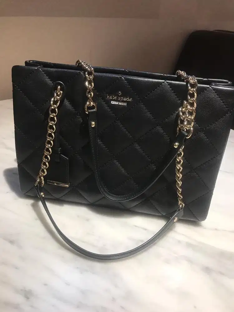 kate spade tas black beli di TP