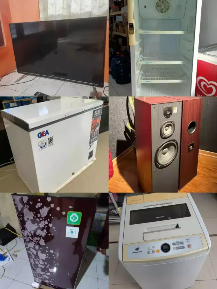 Kami Terima 24 Jam Barkas Elektronik & Mebel Bekas TV Kulkas Freezer