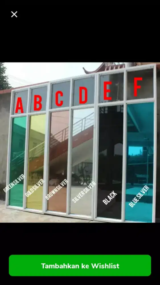 Sticker kaca one way cermin mantul