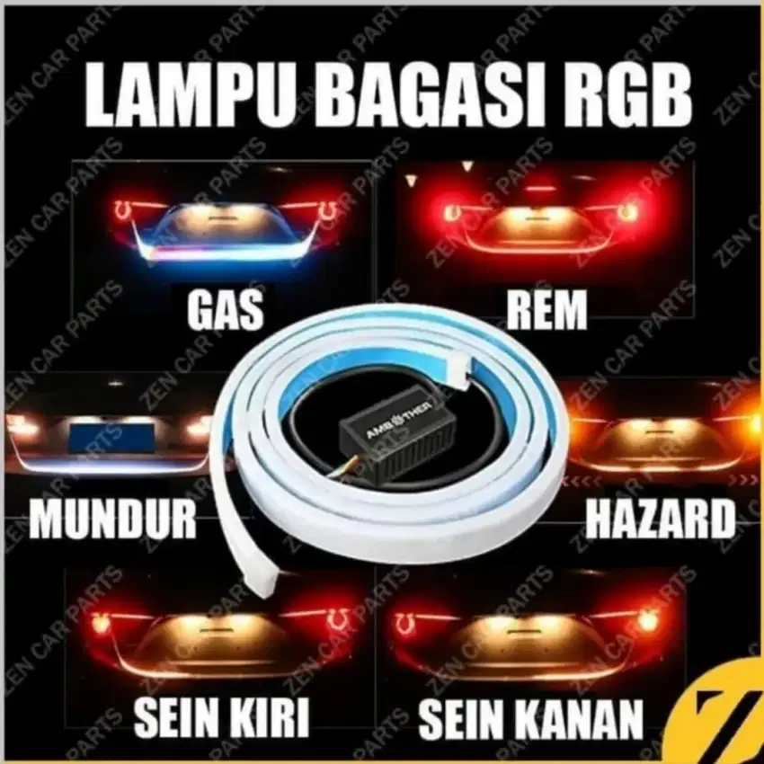 Lampu Bagasi Mobil RGB 12 V LED TAIL TRUNK