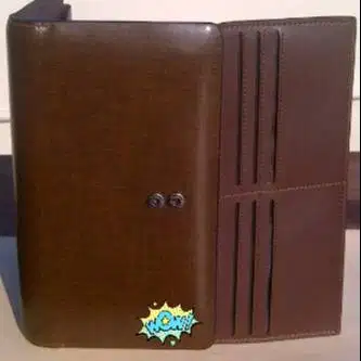 Dompet pria smart organizer leather wallet bahan kulit asli